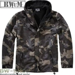 Brandit Teddyfleece Troyer -Bundeswehr Und Mehr Verkäufe BWuMWindbreakerZipdarkcamo1 wz min 4882 BWuM Windbreaker mit Zipper
