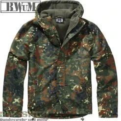 Brandit Teddyfleece Troyer -Bundeswehr Und Mehr Verkäufe BWuMWindbreakerZipflecktarn1 wz min 4882 BWuM Windbreaker mit Zipper