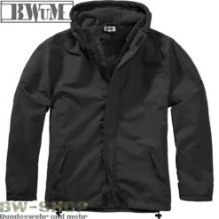 Brandit Teddyfleece Troyer -Bundeswehr Und Mehr Verkäufe BWuMWindbreakerZipschwarz1 wz min 4882 BWuM Windbreaker mit Zipper
