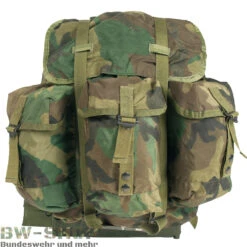 Original US Army Jacke / Hose BDU Woodland -Bundeswehr Und Mehr Verkäufe alicepackoriwoodland1000 1813 bw 1813 Original US Alice Pack Kampfrucksack mit Gestell 45L Medium woodland und oliv