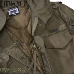 Brandit Tactical Performance Outdoor Jacke -Bundeswehr Und Mehr Verkäufe bwumm65jackeolivdetail1 wz min 5715 BWuM Feldjacke M65 Patch und Flaggen