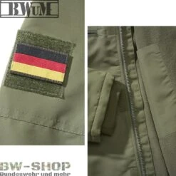 Brandit Windbreaker Sommer *2. Wahl* -Bundeswehr Und Mehr Verkäufe bwumtacticalwindbreakerdetailoliv1 wz min 5324 BWuM Tactical Windbreaker mit Zipper