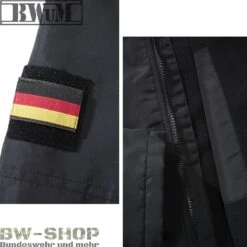 Brandit Windbreaker Sommer *2. Wahl* -Bundeswehr Und Mehr Verkäufe bwumtacticalwindbreakerdetailschwarz1 wz min 5324 BWuM Tactical Windbreaker mit Zipper