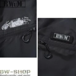 Brandit Windbreaker Sommer *2. Wahl* -Bundeswehr Und Mehr Verkäufe bwumtacticalwindbreakerdetailschwarz2 wz min 5324 BWuM Tactical Windbreaker mit Zipper