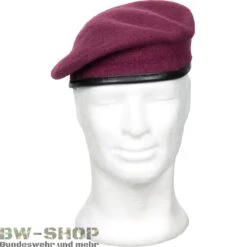 Original Polizei Schirmmütze Weiß Mit Kokarde -Bundeswehr Und Mehr Verkäufe commandobarettbordeauxrot wz min 5241 Militaer Commando Barett
