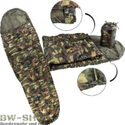 Mil-Tec Moskitonetz Mit Packsack Einzelbett & Doppelbett -Bundeswehr Und Mehr Verkäufe commandoschlafsackwoodland 5024 Schlafsack 200gr Neu Bw Steppdeckenschlafsack bw 5024 Commando Schlafsack mit Packsack