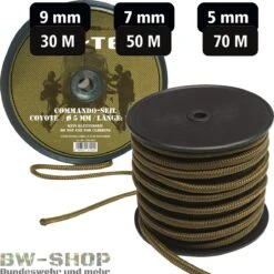 Mil-Tec Militär Spannsäge Mit Griffen & Sägeblatt -Bundeswehr Und Mehr Verkäufe commandoseilrollecoyote wz min 5297 Militaer Commando Seil auf Rolle 5350 Militaer Commando Seil auf Rolle