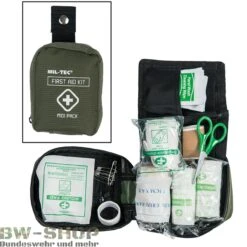 Mil-Tec Moskitonetz Mit Packsack Einzelbett & Doppelbett -Bundeswehr Und Mehr Verkäufe firstaidpackmidioliv wz min 5339 Erste Hilfe Medikit First Aid Pack Midi Mini