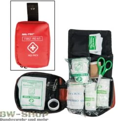 Mil-Tec Moskitonetz Mit Packsack Einzelbett & Doppelbett -Bundeswehr Und Mehr Verkäufe firstaidpackmidirot wz min 5339 Erste Hilfe Medikit First Aid Pack Midi Mini