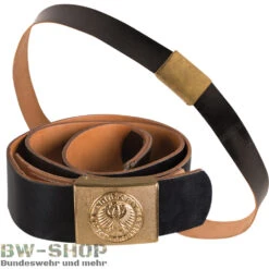 Bundeswehr Koppel Leder Schwarz