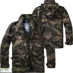 Brandit Feldjacke M65 Giant -Bundeswehr Und Mehr Verkäufe m65standardjackedarkcamo wz min 5275 Brandit US Feldjacke M65 Standard RipStop Limited Edition