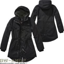 Brandit US M51 Parka Army Winterjacke -Bundeswehr Und Mehr Verkäufe marshlakeparkadamenschwarz wz min 5391 Brandit Marsh Lake Parka Damen