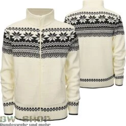 Brandit Original Bundeswehr Unterhemd Winter Mit Plüschfutter -Bundeswehr Und Mehr Verkäufe norwegercardiganjackeweiss wz min 5272 Brandit Norweger Cardigan Jacke