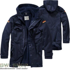 Brandit Original Bundeswehr Fliegerjacke Aramid Grün -Bundeswehr Und Mehr Verkäufe parkaflaggenavyblau1000 4892 bw 4892 Bundeswehr Parka mit Futter Flaggen Bw Winterjacke Feldparka Bordparka