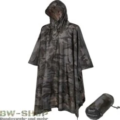 Brandit BWuM Windbreaker Sommer Mit Zipper -Bundeswehr Und Mehr Verkäufe ponchodarkcamomitbeutel wz min 4127 Bundeswehr Poncho RipStop