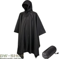 Brandit BWuM Windbreaker Sommer Mit Zipper -Bundeswehr Und Mehr Verkäufe ponchoschwarzmitbeutel wz min 4127 Bundeswehr Poncho RipStop