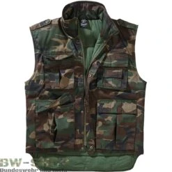 Brandit Polizei Kugelsichere Weste Herren Sitek SK1 Schutzweste -Bundeswehr Und Mehr Verkäufe rangerwestewoodland wz min 4739 US Rangerweste Gefuettert