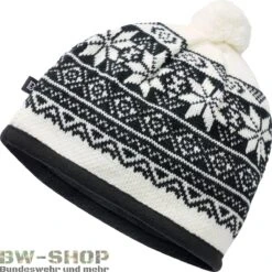 Brandit Norweger Cardigan Jacke -Bundeswehr Und Mehr Verkäufe snowcapweiss wz min 5285 Brandit Norweger Snow Cap Pudelmuetze