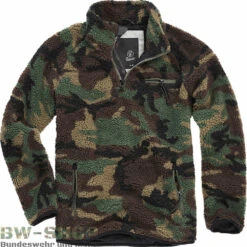 Brandit Windbreaker Mit Fleecefutter -Bundeswehr Und Mehr Verkäufe teddyfleecetroyerwoodland 4890 Brandit Teddyfleece Troyer Winter Pullover mit Fleece Futter bw 4890 Brandit Teddyfleece Troyer Winter Pullover mit Fleece Futter